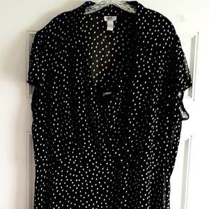 💙 J.B.S. 2piece polka dots dress. Short sleeves. Size 24W